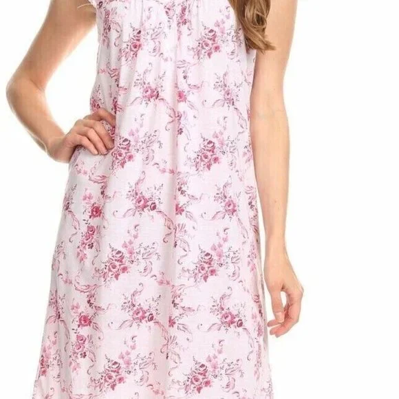 4 Pack  100% Cotton Knit Women Nightgown Sleepwear Pajamas Nightshirt - Picture 3 of 5